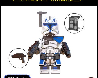 Clone Trooper Rex – Custom Art Building Block Minifiguren Star Wars – 501. Legion