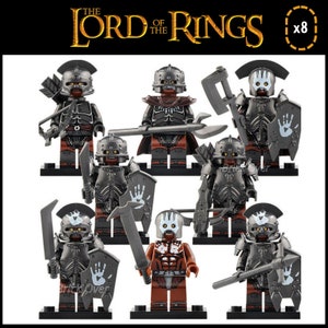 Uruk-hai - Custom Art Building Block Minifigurines Hobbit Lord of the Rings -