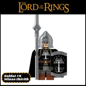 Soldat #4 Minas Tirith - Custom Art Building Block Minifigurines Hobbit Lord of the Rings - Gondor