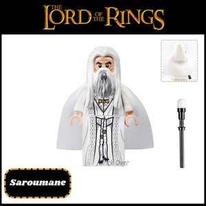Saruman - Custom Art Building Block Minifigurines Hobbit Lord of the Rings -