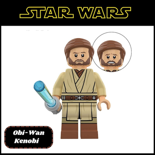 Obi-Wan Kenobi - Custom Art Building Block Minifigurines Star Wars -