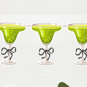 Large MARGARITA garland ski apres 5ft Margs Miss Bachelorette full Color banner picture cocktail funny cutouts party drink birthday bach