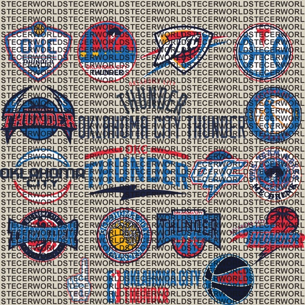 Thunder svg,Thunder bundle,Thunder,logo I Cup, Tshirt, Clip Art,Cricut | Formats;svg,png,pdf,Layered File,Instant Download,Oklahoma city svg