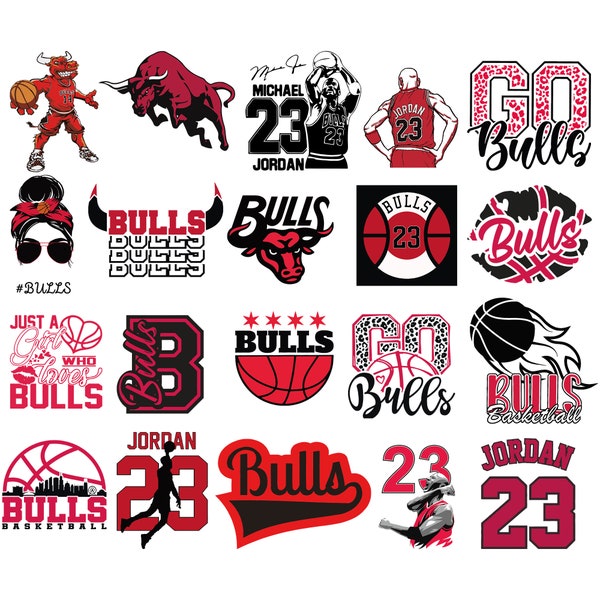 20 File,Bulls svg,Layered File,Instant Download,Bulls bundle,Bulls png,Chicago svg,logo I Cup, Tshirt, Clip Art,Cricut | Formats;svg,png,pdf