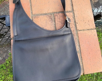 バッグ OLD COACH LEATHER SOHO SHOULDER BAG Coach Vtg Soho Flap Crossbody/shoulder Bag Black Leather