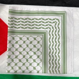 Palestinian Keffiyeh bandana olive