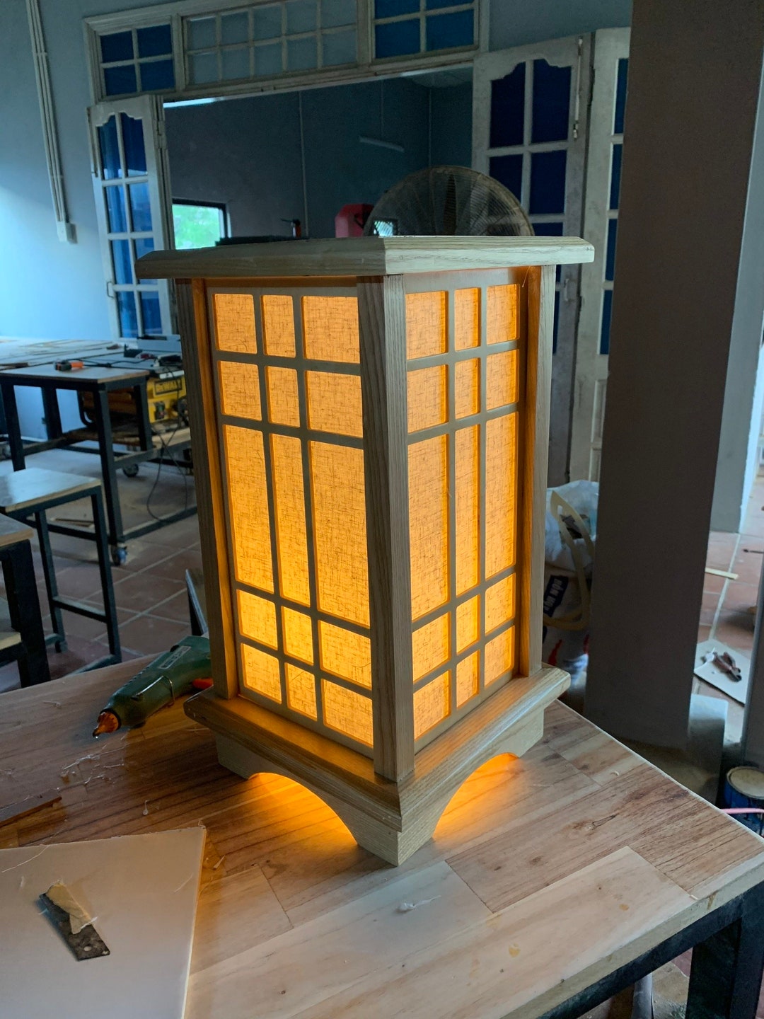 Japanese Floor Lamp, Wood Table Lamp, Lamp Bedside Table Lamp Japanese