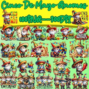 Cinco De Mayo 100PNG Gnomos Cinco De Mayo Sombrero Mexicano PNG Gnomos Sombrero Azteca PNG, Gnomos Mexicanos PNG