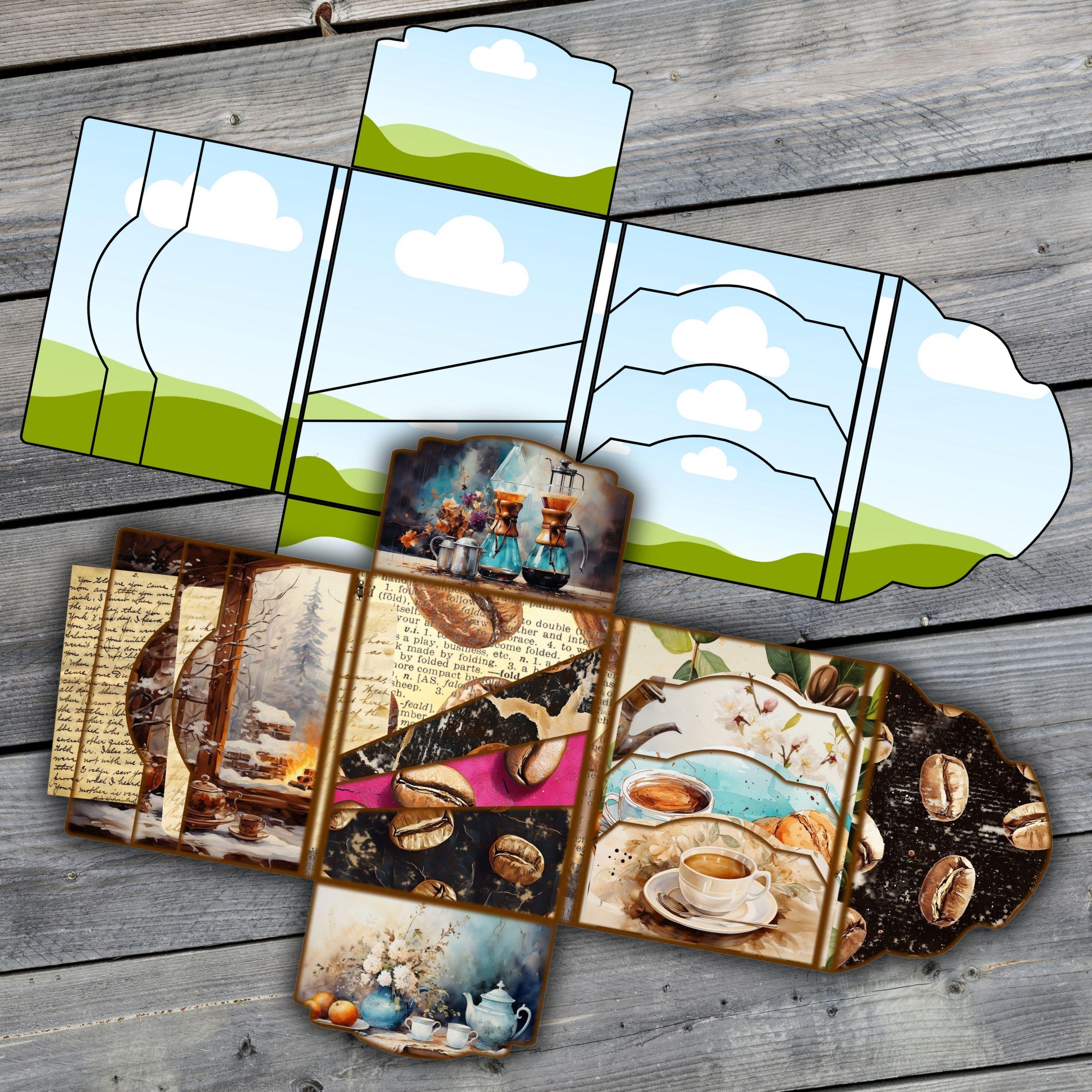 Folio Kit Canva Template - Custom Junk Journal Folio Kit - Pocket ...
