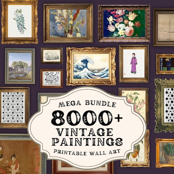8000点以上のヴィンテージ絵画とウォールアート - 高解像度の有名な 