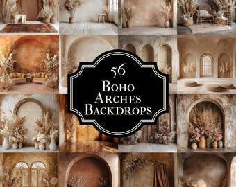 Boho Maternity Digital Backdrop | Minimal Arches & Fine Art Textures | Boho Wedding Studio Overlay Fine Art Textures, Wedding Studio