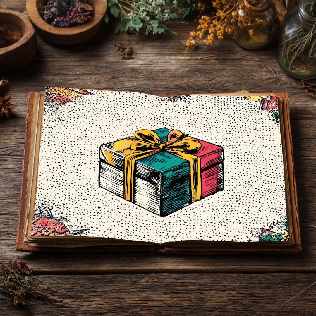 Christmas Blank and Lined Junk Journal Paper, Double Pages Ephemera Kit ...