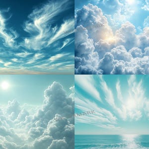 10 Clouds Backdrops, Sky Digital Backgrounds, Dreamy Scenes, Photography Overlays, Commercial Use, Cloud Backgrounds, Creative Photography