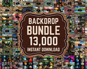 BACKDROP BUNDLE - 13000 Photography Backdrops - Maternity Backdrops, Weddings - Backgrounds, JPG, Photoshop, Overlay Bundle, Commercial Use