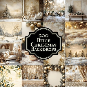 200 Christmas Backdrop, Digital Backdrop, Santa Christmas Backdrop For Kids Family, Festive Digital Download Christmas Background