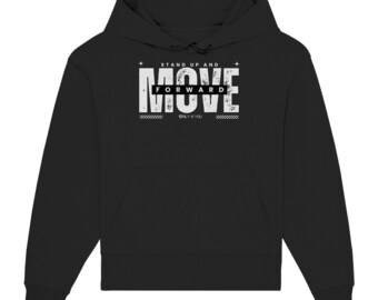 Albert Einstein - Zitat 3 - Deutsch - weiß - Only4You - "Mehr als die Vergangenheit..." - Organic Oversize Hoodie