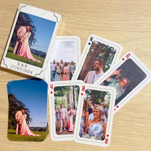 Custom Photo Playing Cards/ Personalized Playing Cards With Photos /Custom Printed Deck of Cards/Wedding Playing Cards/Valentines day Gift