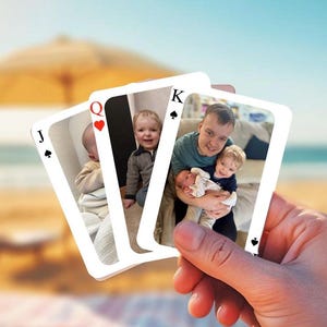 Custom Photo Playing Cards/ Personalized Playing Cards With Photos /Custom Printed Deck of Cards/Wedding Playing Cards/Valentines day Gift