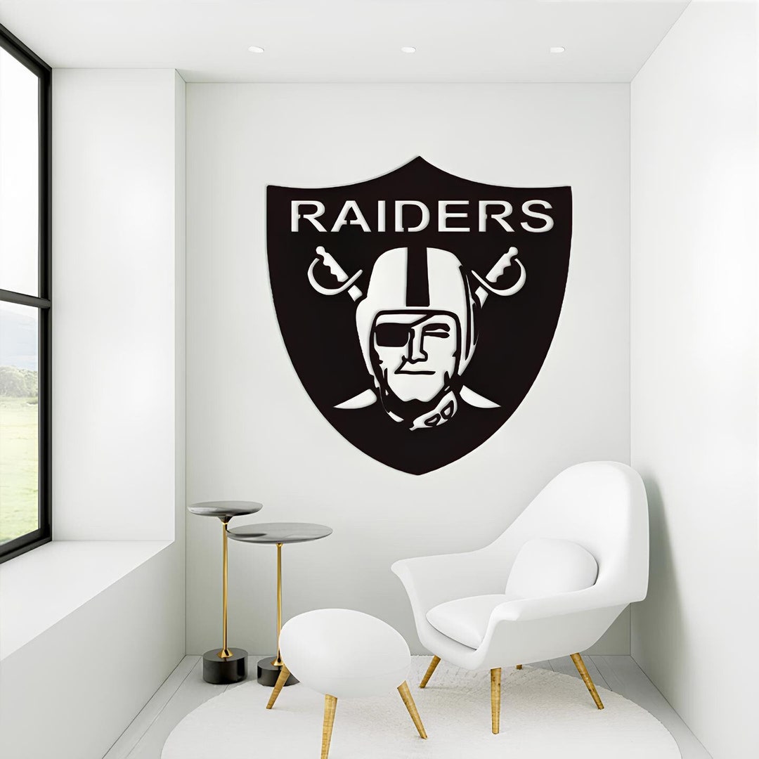 Raiders Wall Decor, Man Cave Décor, American Football Teams Wall Decor