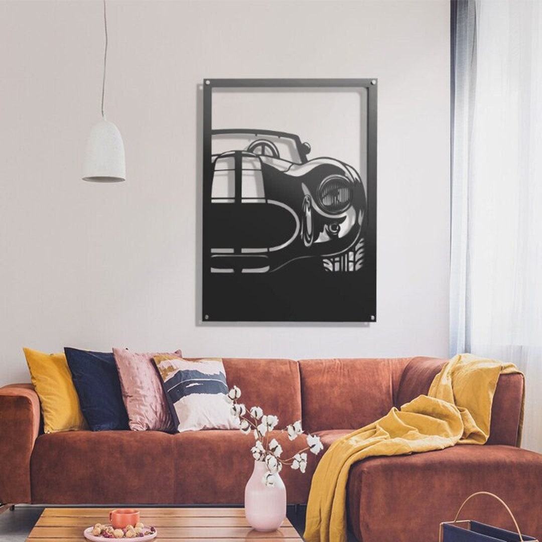 Car Wall Decor, Man Cave Home Décor, Metal Garage Decor, Gift for Him ...
