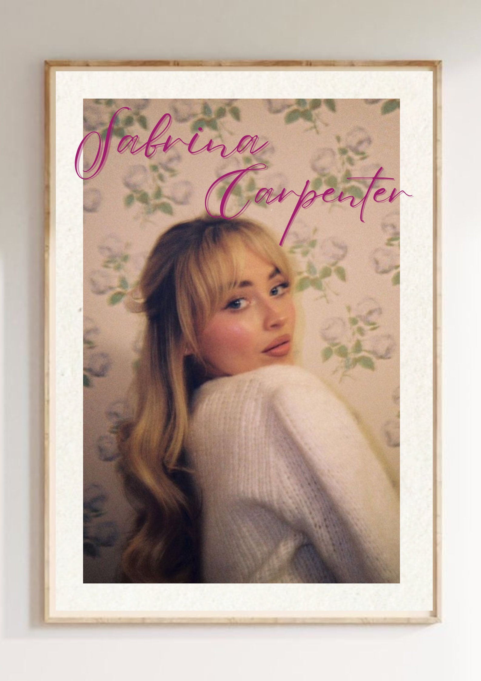 Sabrina Carpenter Decorative Poster, Sabrina Carpenter Digital Print ...