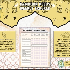 Ramadan Weekly Planner