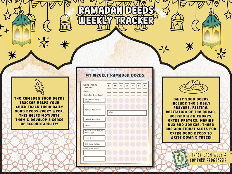 Ramadan Weekly Planner