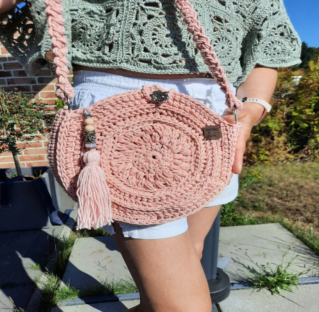 Instructions Small Bag Crochet Pattern Boho Bag Crochet Pattern Handbag
