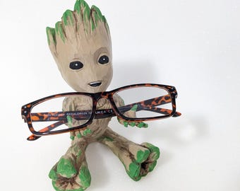 Groot Glasses & Remote Holder | Funny Desk Gift | Handmade Geek Decor
