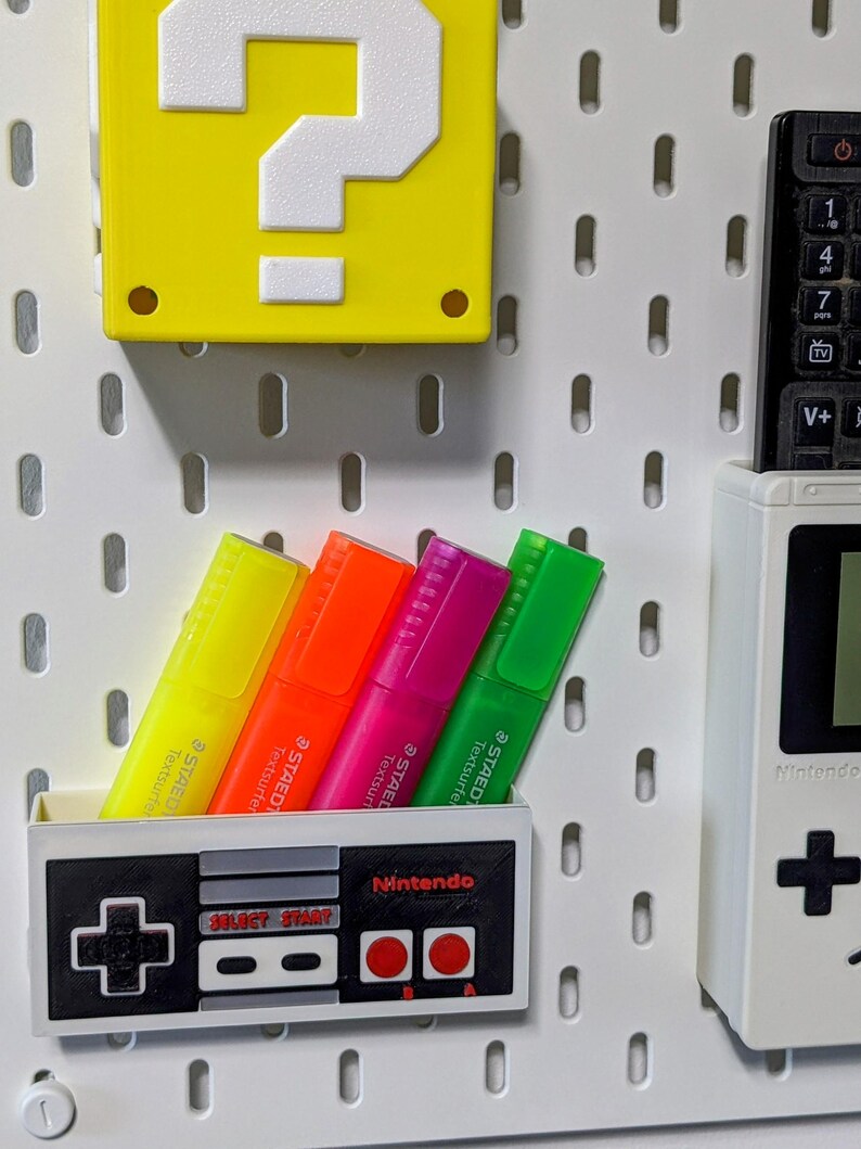 Ikea Skadis Nintendo NES Controller Storage: Pegboard Accessory - Etsy