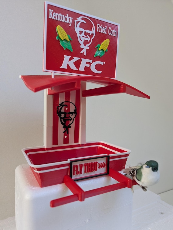 KFC Garden Bird Feeding Station - Garden Bird Seed Feeder - Quirky