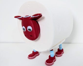 Burnley Sheep toilet roll holder - Funny football gift for him or her, quirky bathroom decor novelty Clarets soccer fan present
