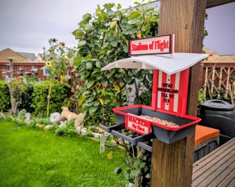 Sunderland supporters Bird Feeder: Stadium of flight Fly Thru Design - Garden Gift for a football mad Mackem