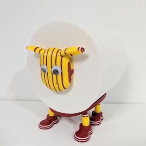 Portarrollos de papel higiénico Motherwell Sheep: divertido regalo de fútbol para él o ella, decoración de baño peculiar, novedoso regalo para fanáticos del fútbol de los Steelmen