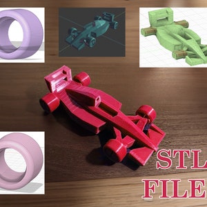 F1, Formula 1 3D Printable Car Toy , Figure STL