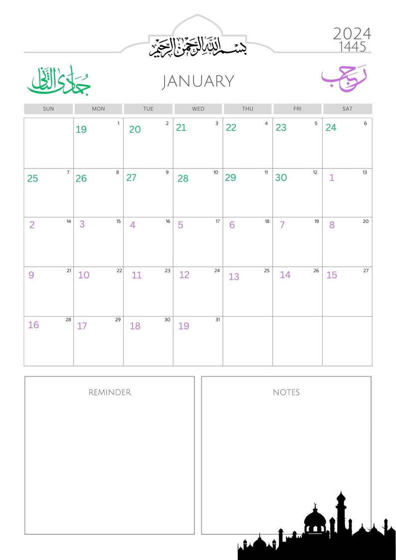 2024 1445 1446 Islamic Calendar With Gregorian And Hijri Dates Daily 2024-1445-1446-islamic-calendar-with-gregorian-and-hijri-dates-daily