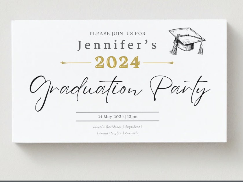 Graduation Card Insert 2024 Graduation Invitation Enclosure Party Class ...