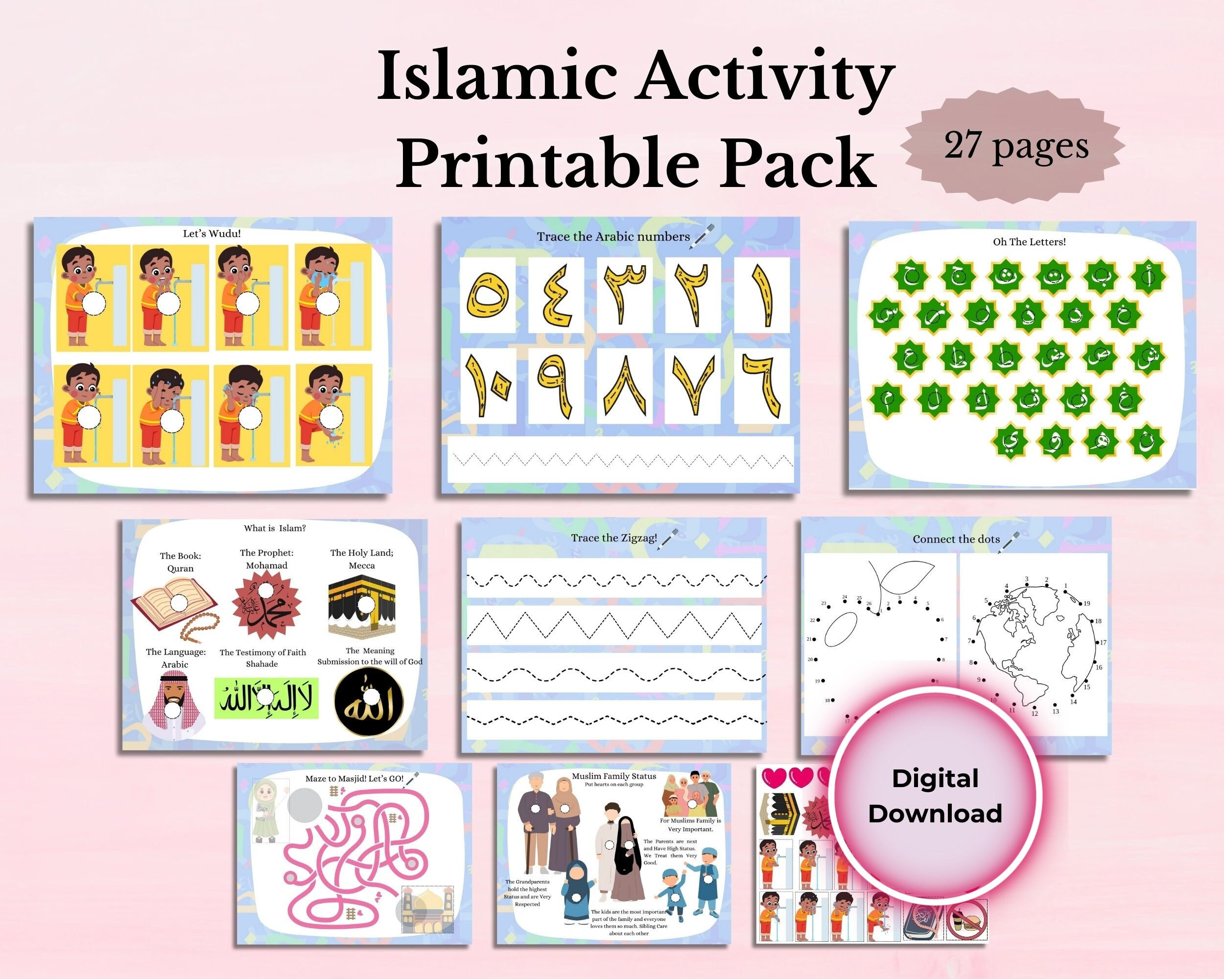 Islamic Activities Busy BOOK Muslim Homeschooling Kids Resources ...