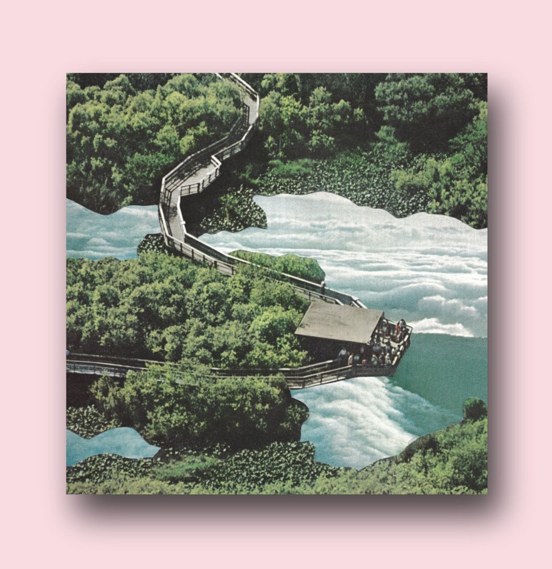 Hand-cut Surreal Collage Vintage Retro Surrealism Wall Art Physical ...