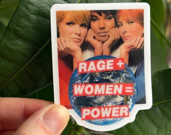 Feministische Aufkleber | Handgeschnittene Collage | Feministische Kunst | Geschenke für Feministen | Demonstration Kunst | Widerstand Kunst | Einwandaufkleber Feministisches Dekor