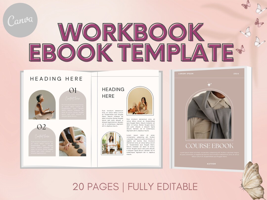 Grey Ebook Canva Template Course Canva Workbook Life Coaching Workbook ...