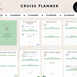 EDITABLE cruise planner, Canva template, Cruise travel agent, Cruise preparation 2024, travel agent template, printable cruise organizer