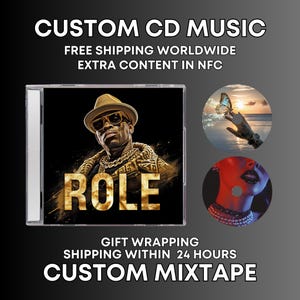 Crie sua própria mixtape em CD Design personalizado Mixtape personalizado Presente perfeito Disco compacto Canções selecionadas