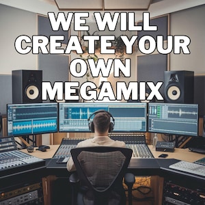 Custom Megamix – Non Stop Music Mixtape | Lista de reprodução de música personalizada | CD misto | Presente de CD musical personalizável | Compilação de mix de CD