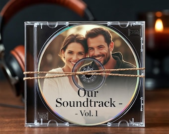 Personlig CD-mixtape – Anpassad spellista i vinylstil – Jubileumspresent till pojkvän eller minnessak för långdistansmusik