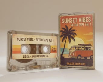 Anpassad kassettmixtape | Din spellista på ett riktigt kassettband | Personlig retromusikpresent | Vintagepresentidé