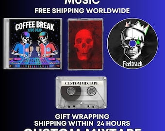 Personalized Mixtape CD or Cassette. Custom Music Gift