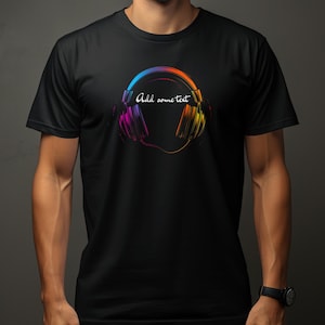 Custom dj name shirt, music lovers gift, personalized dj tee, dj headphone design, edm music shirt, gift for boyfriend, custom dj gift
