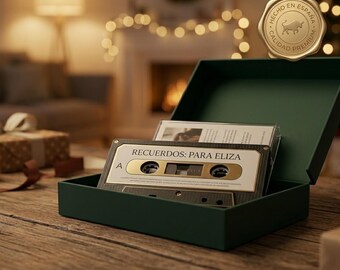 Cinta de Casete Personalizada: Mixtape de Audio con Portada Impresa