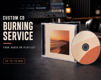 Custom CD Burning Service – Your Audio or Playlist on a Physical CD with Jewel Case